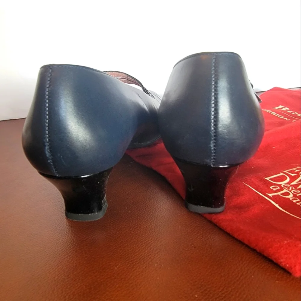 BeautiFeel Navy and Black Heels - Picture 5 of 13